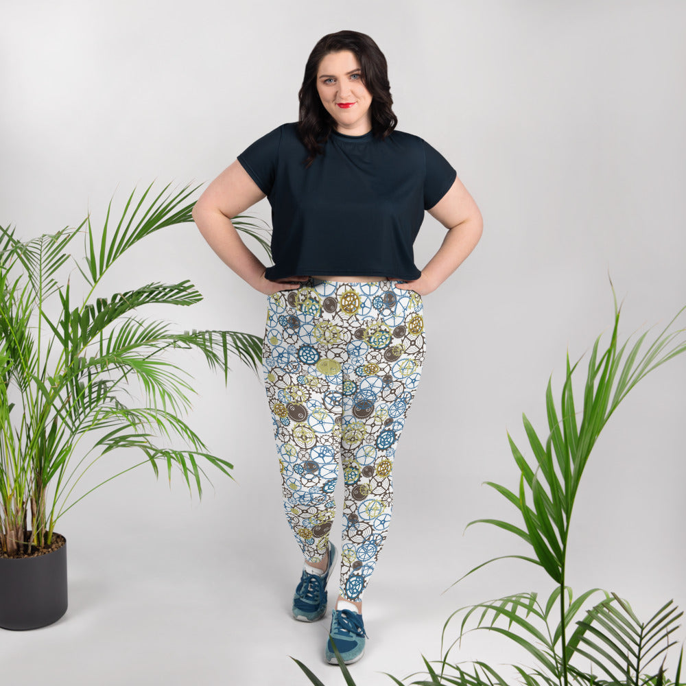 Steampunk Gears - Plus Size Leggings