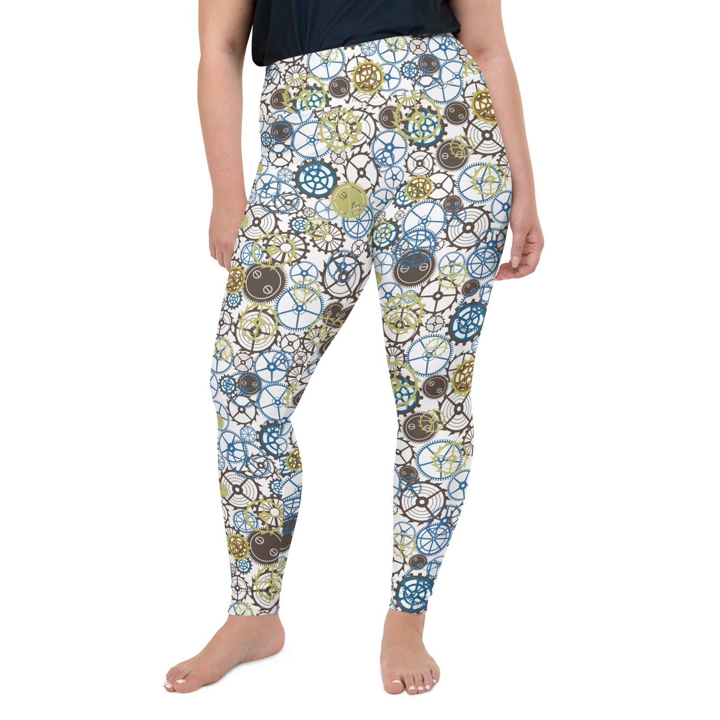 Steampunk Gears - Plus Size Leggings
