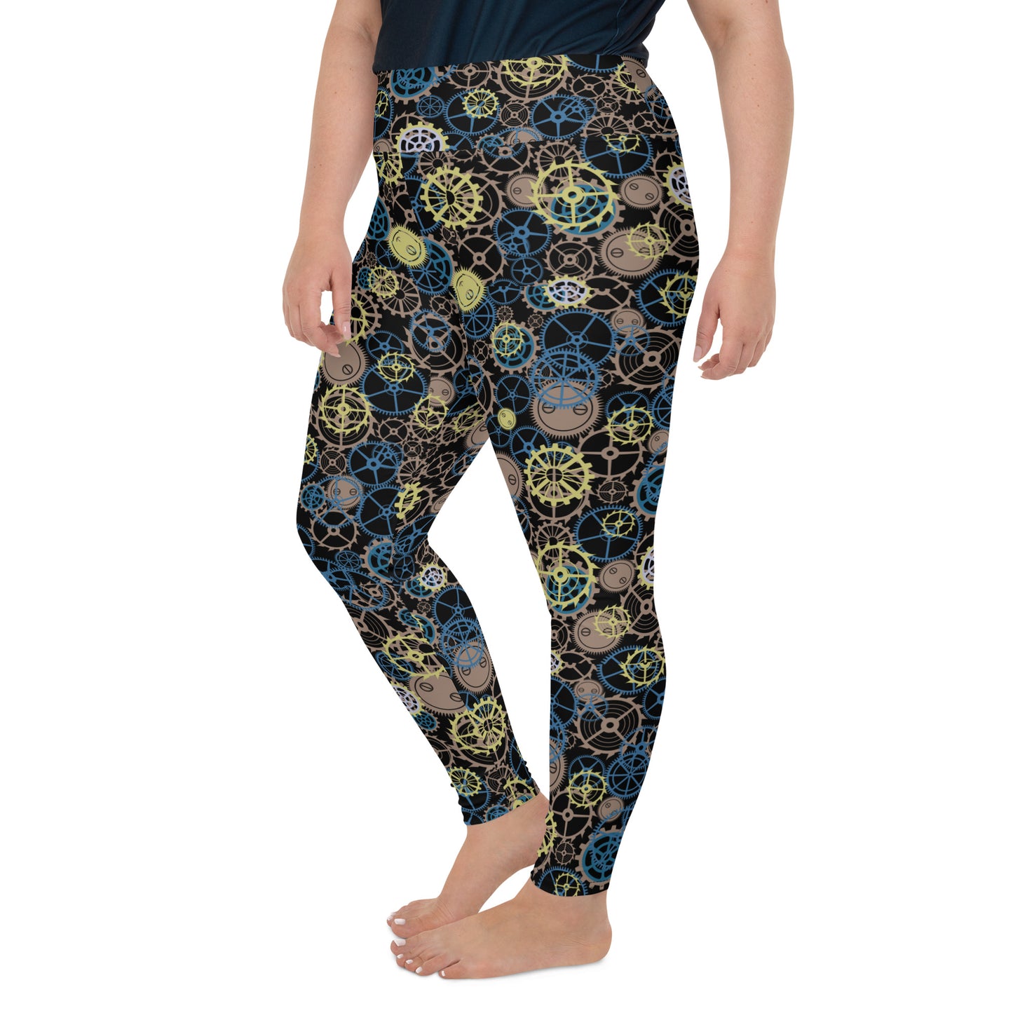 Steampunk Gears - Plus Size Leggings