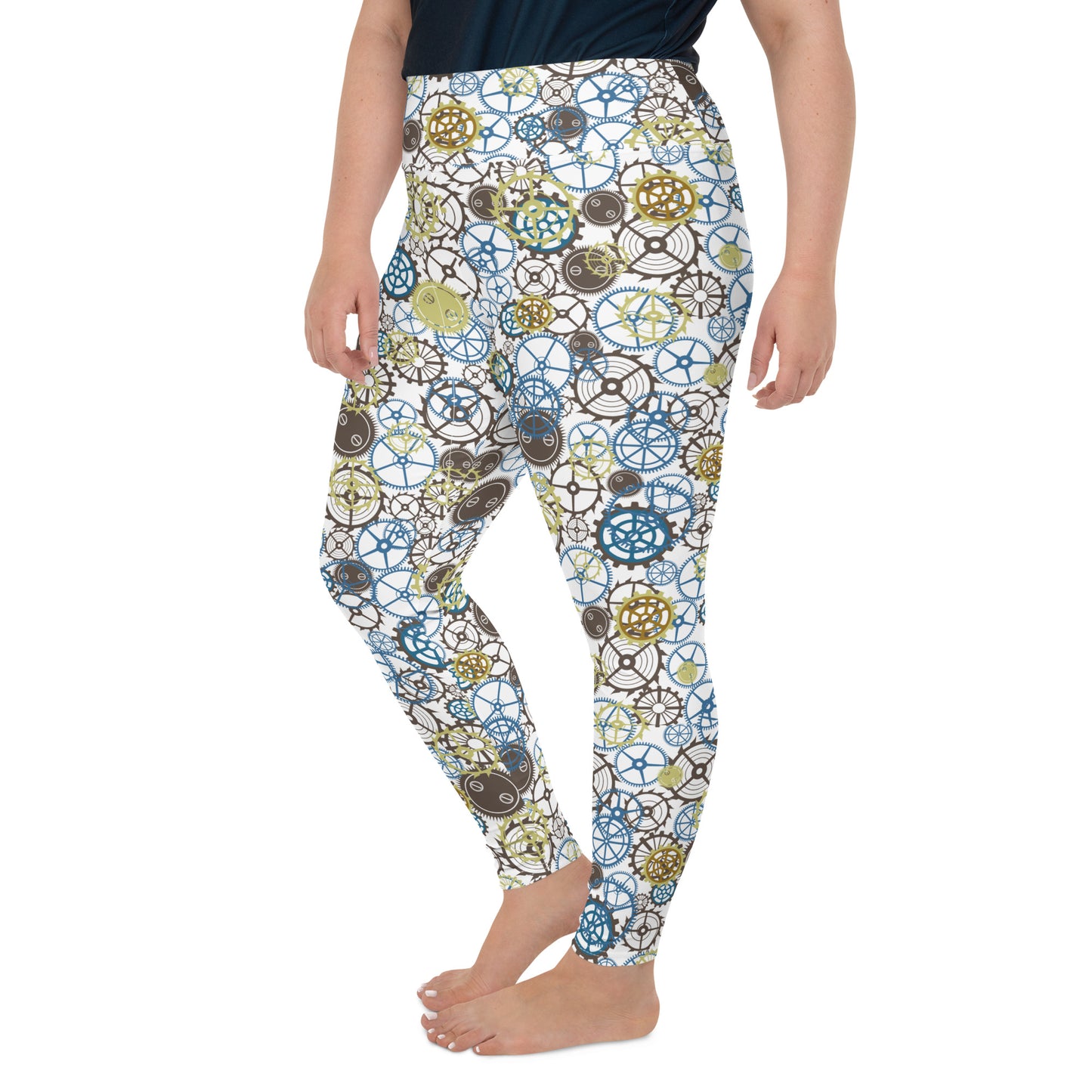 Steampunk Gears - Plus Size Leggings