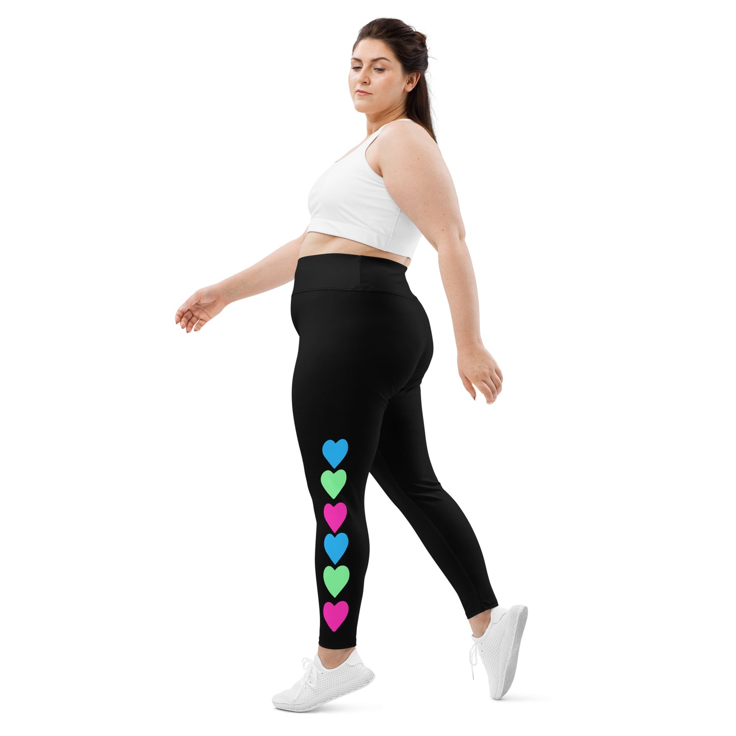 Bright Hearts - Plus Size Leggings