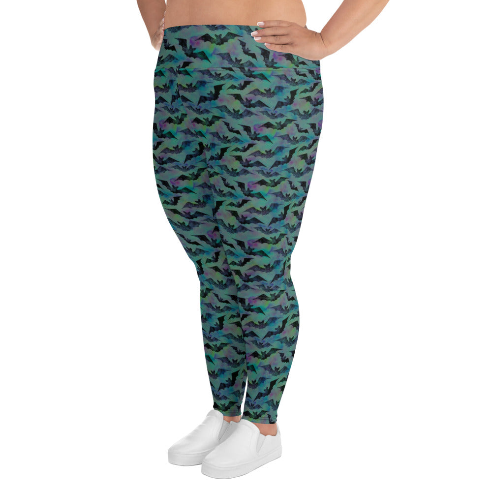 (Halloween) Bats - Plus Size Leggings