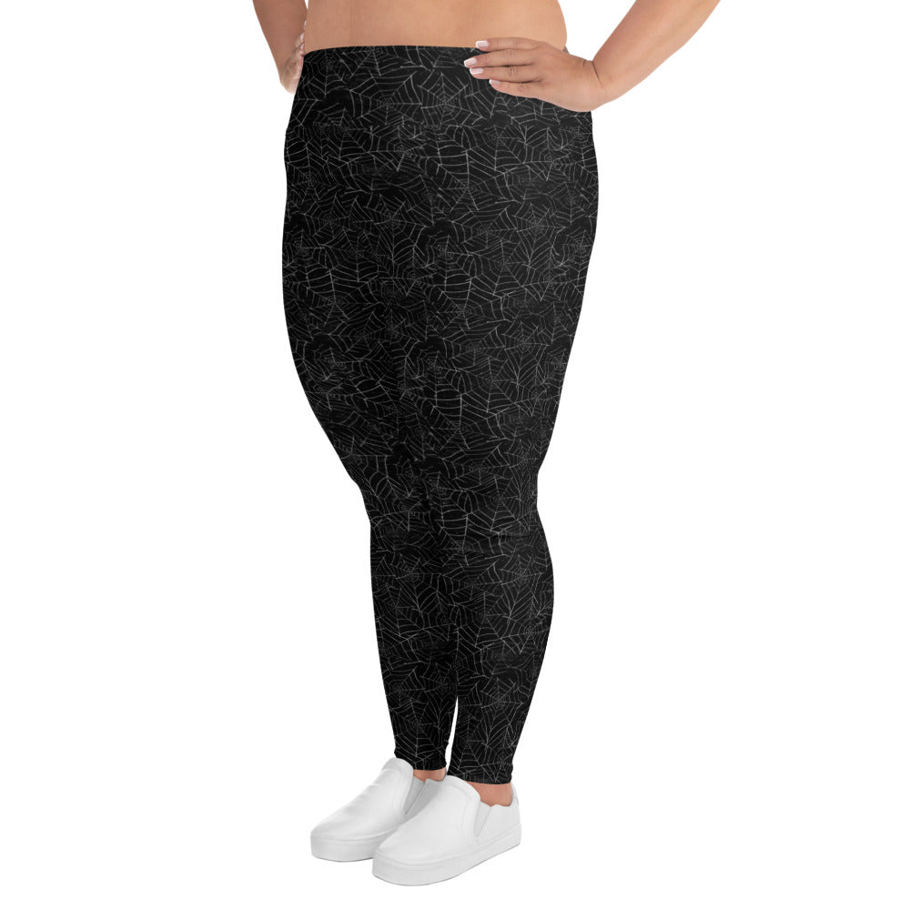 (Halloween) Spider Webs - Plus Size Leggings
