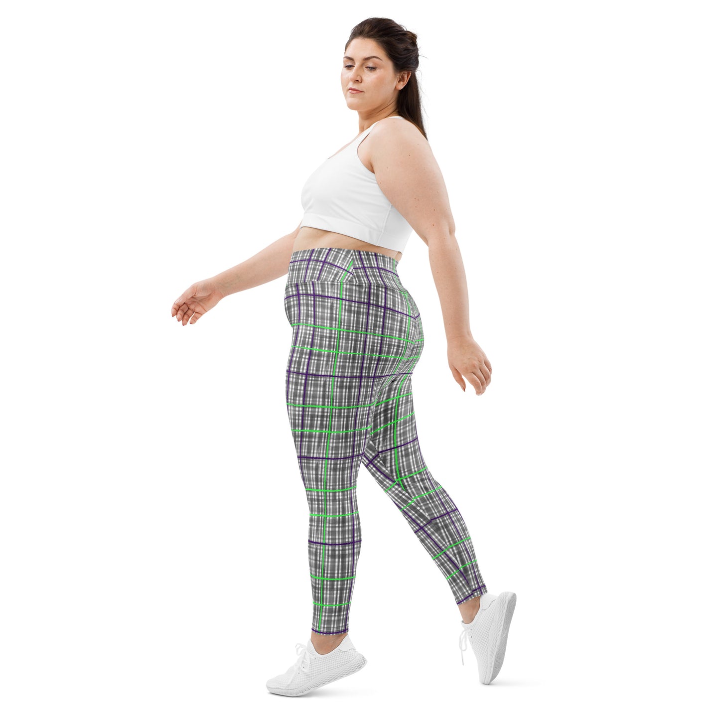(Halloween) Plaid - Plus Size Leggings