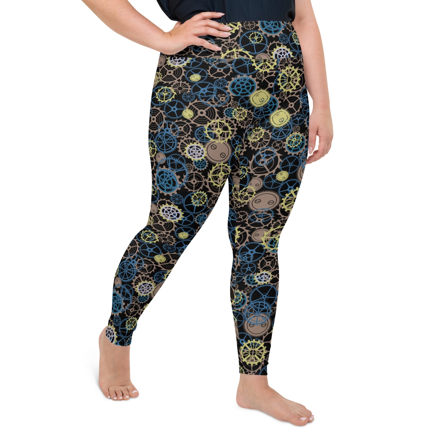 Steampunk Gears - Plus Size Leggings
