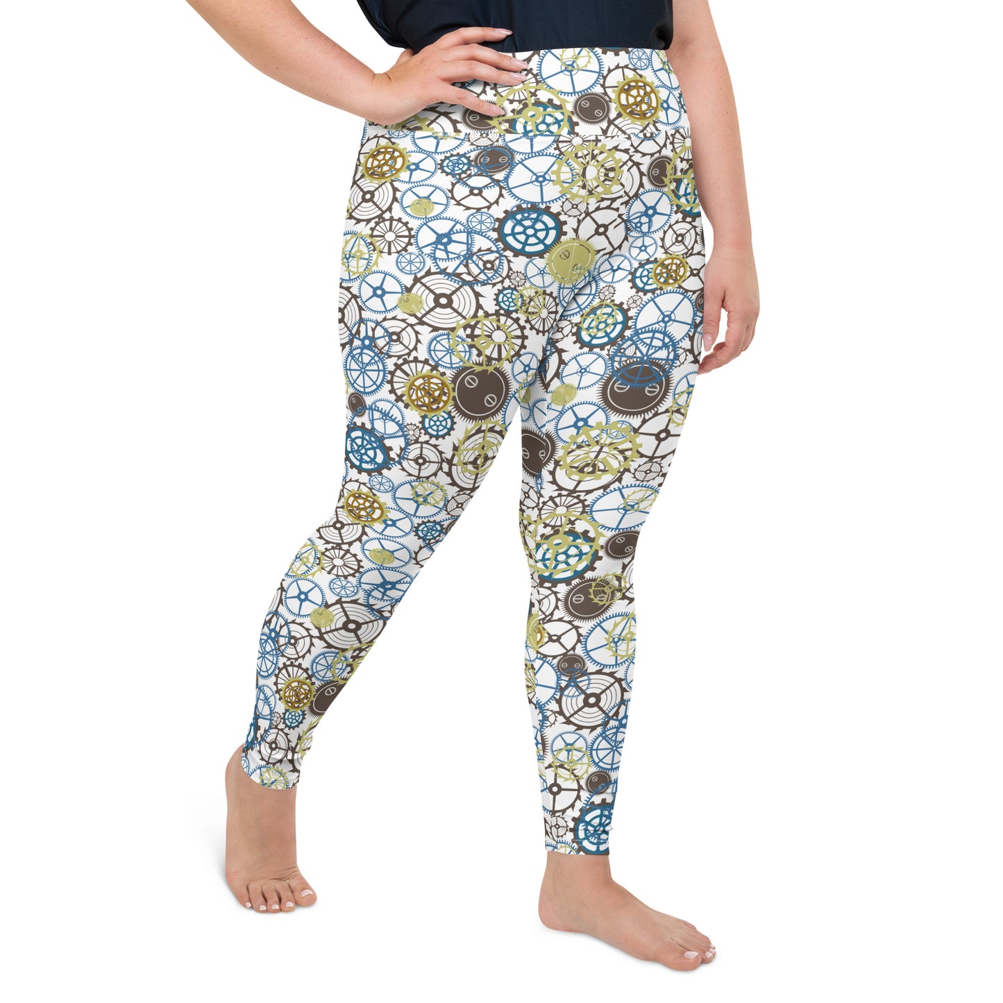Steampunk Gears - Plus Size Leggings