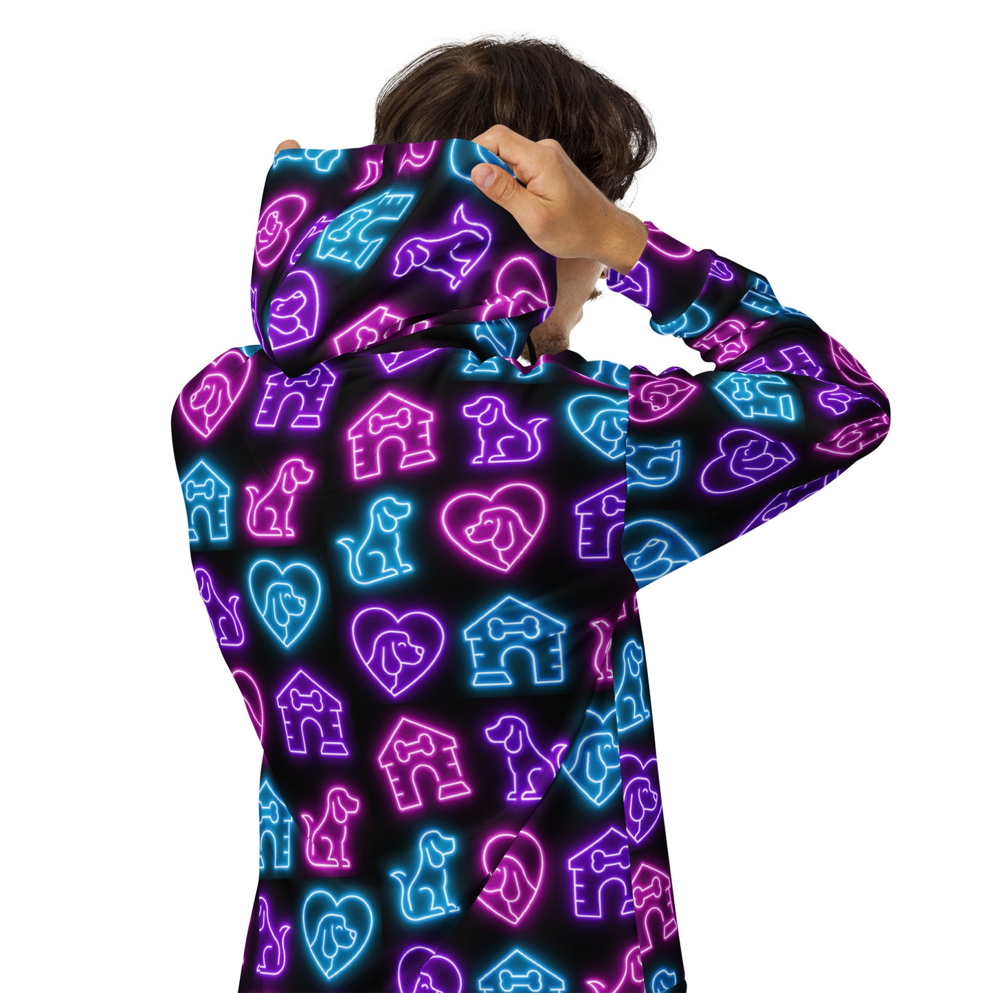 Neon Dog - Premium Zip Hoodie