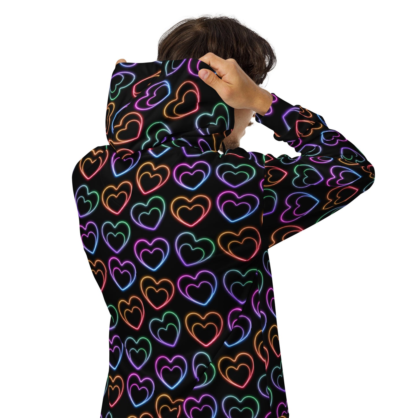 Neon Hearts - Premium Zip Hoodie