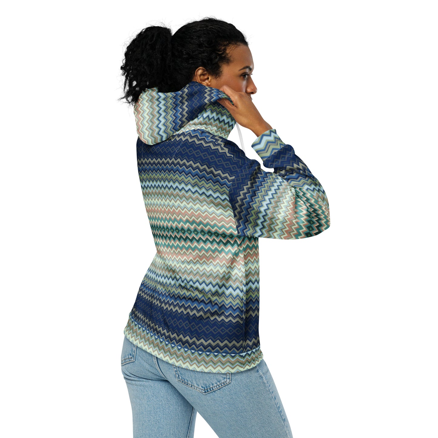 Chevron - Premium Zip Hoodie