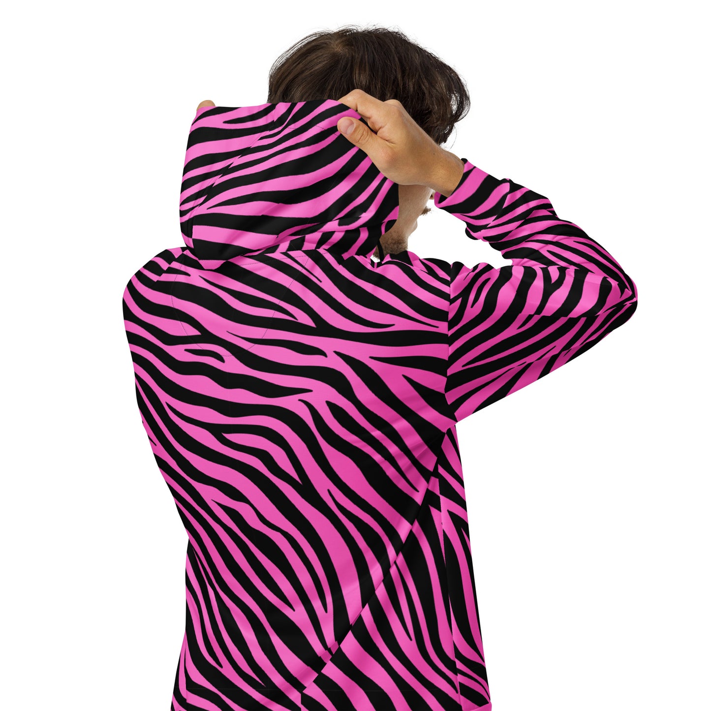 Zebra Pink - Premium Zip Hoodie