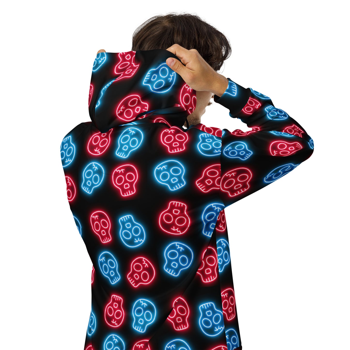 Neon Skull Premium Zip Hoodie