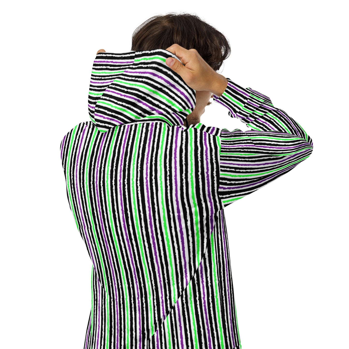 (Halloween) Stripes - Premium Zip Hoodie