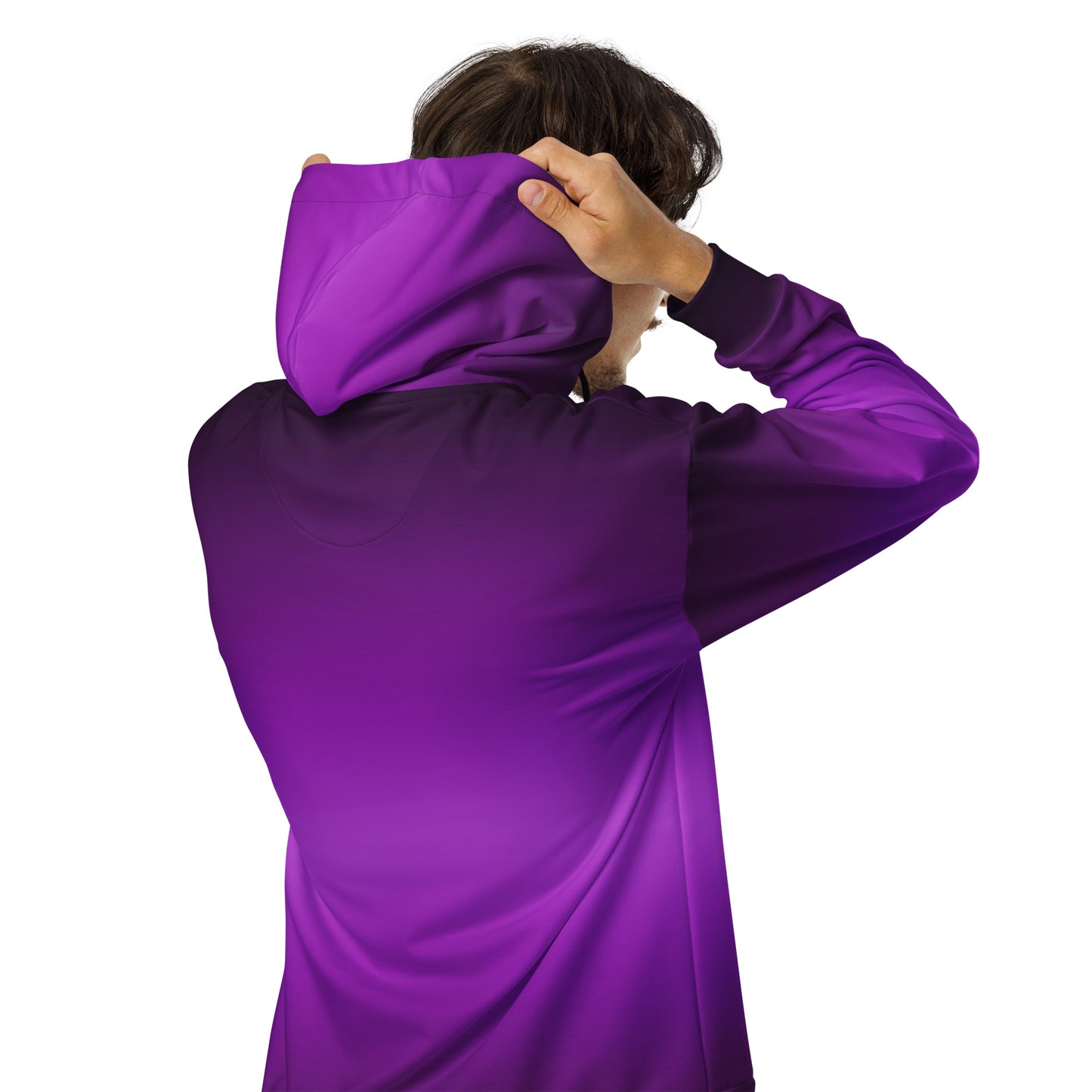 Black Purple Ombre - Premium Zip Hoodie