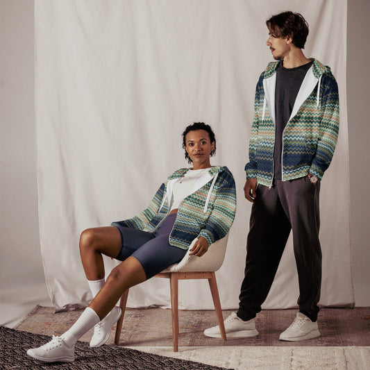 Chevron - Premium Zip Hoodie
