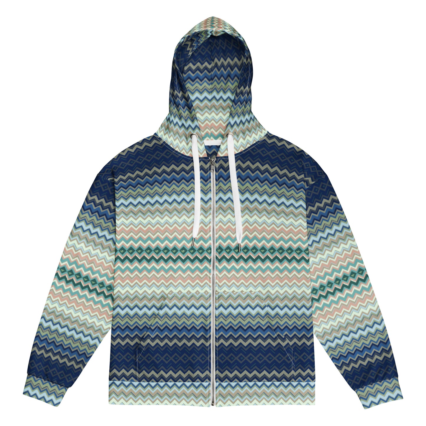 Chevron - Premium Zip Hoodie