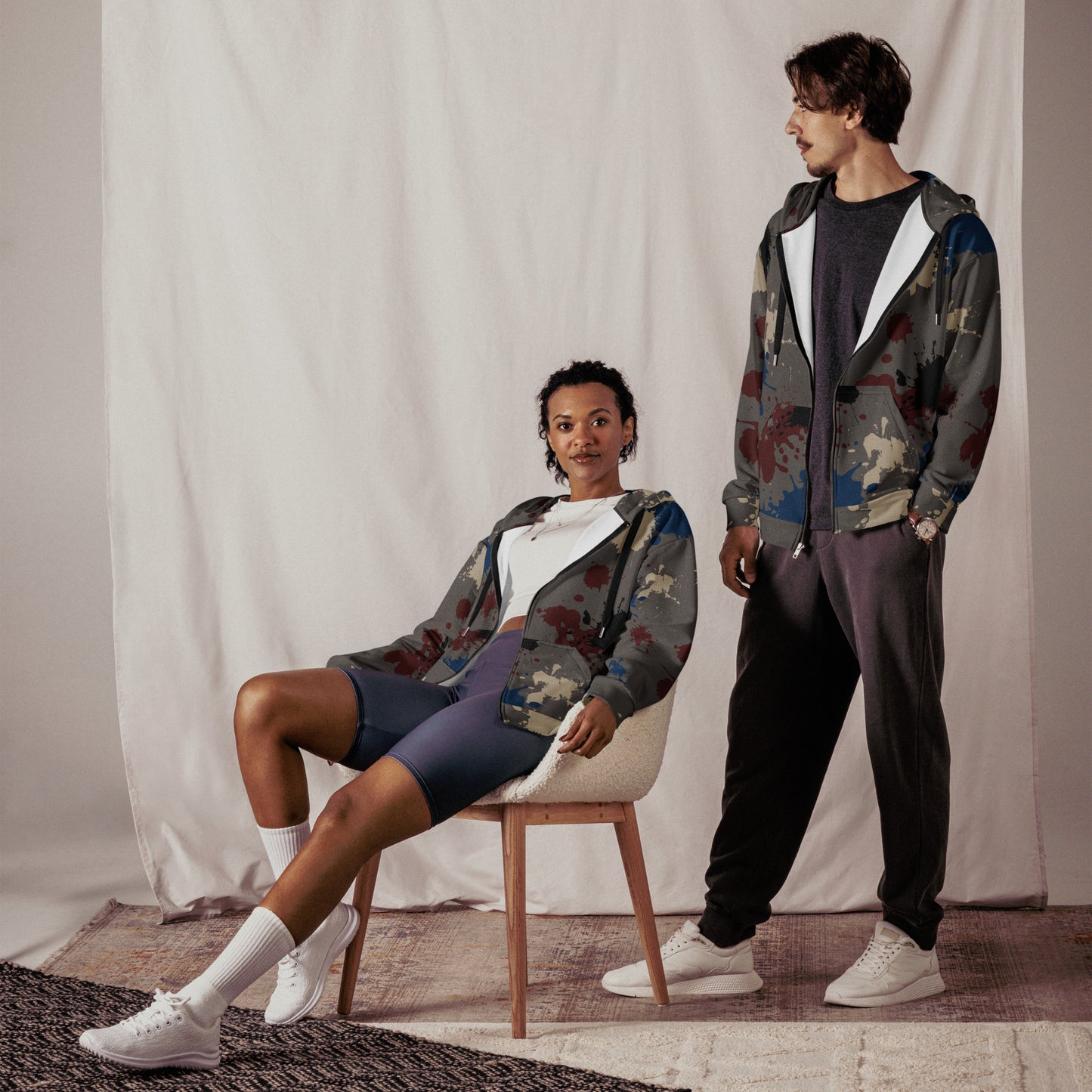 Paint Splatter - Premium Zip Hoodie