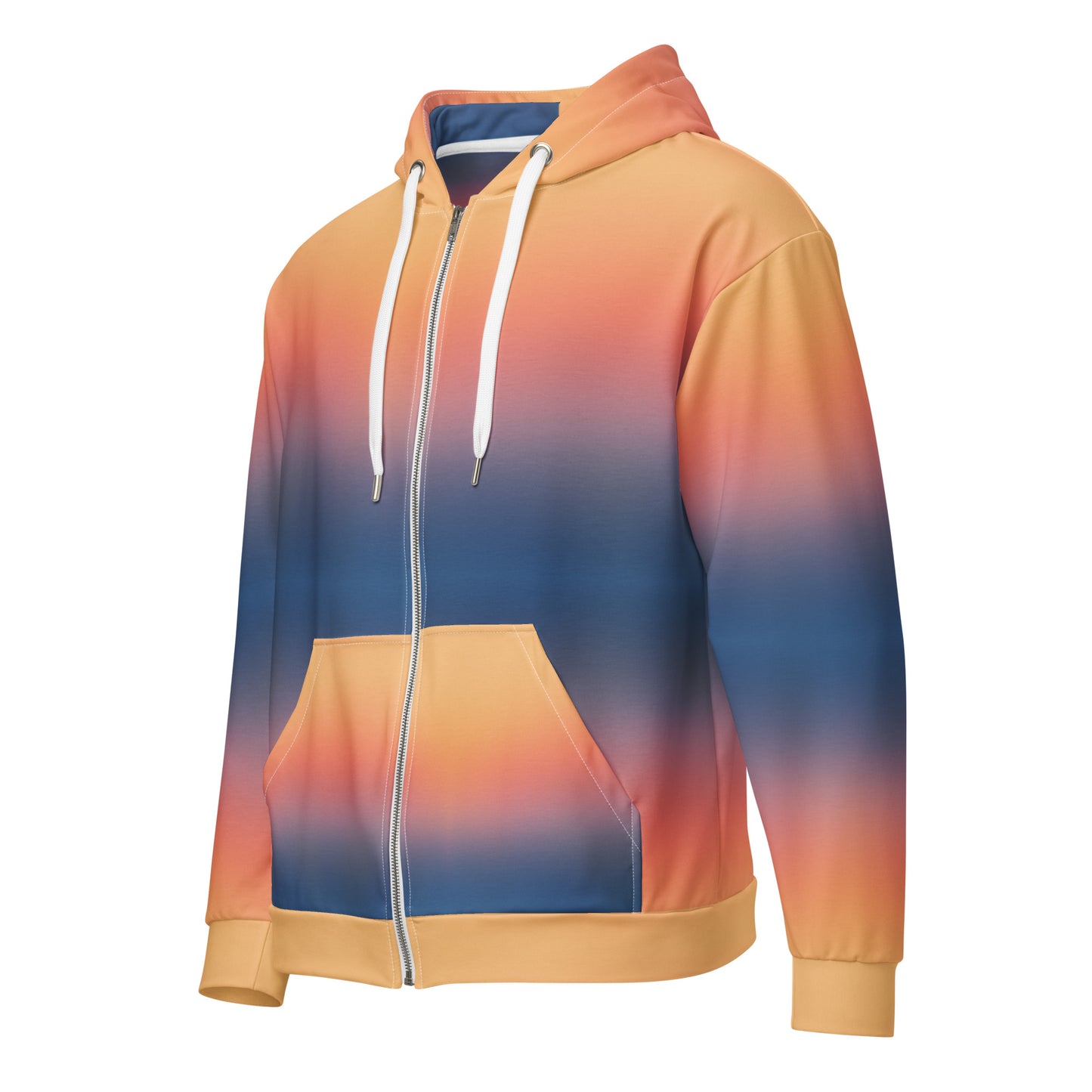 Sunset Ombre - Premium Zip Hoodie