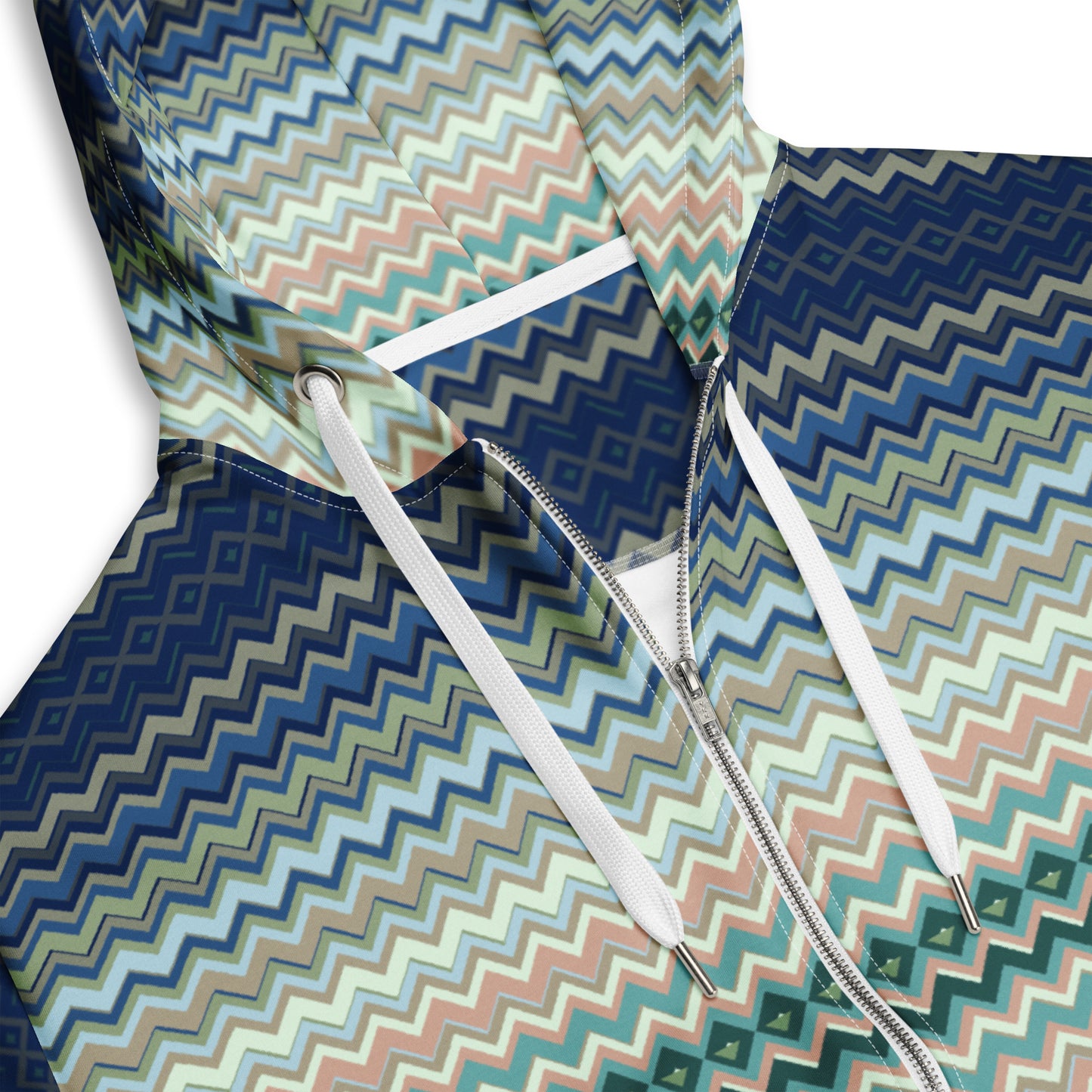 Chevron - Premium Zip Hoodie