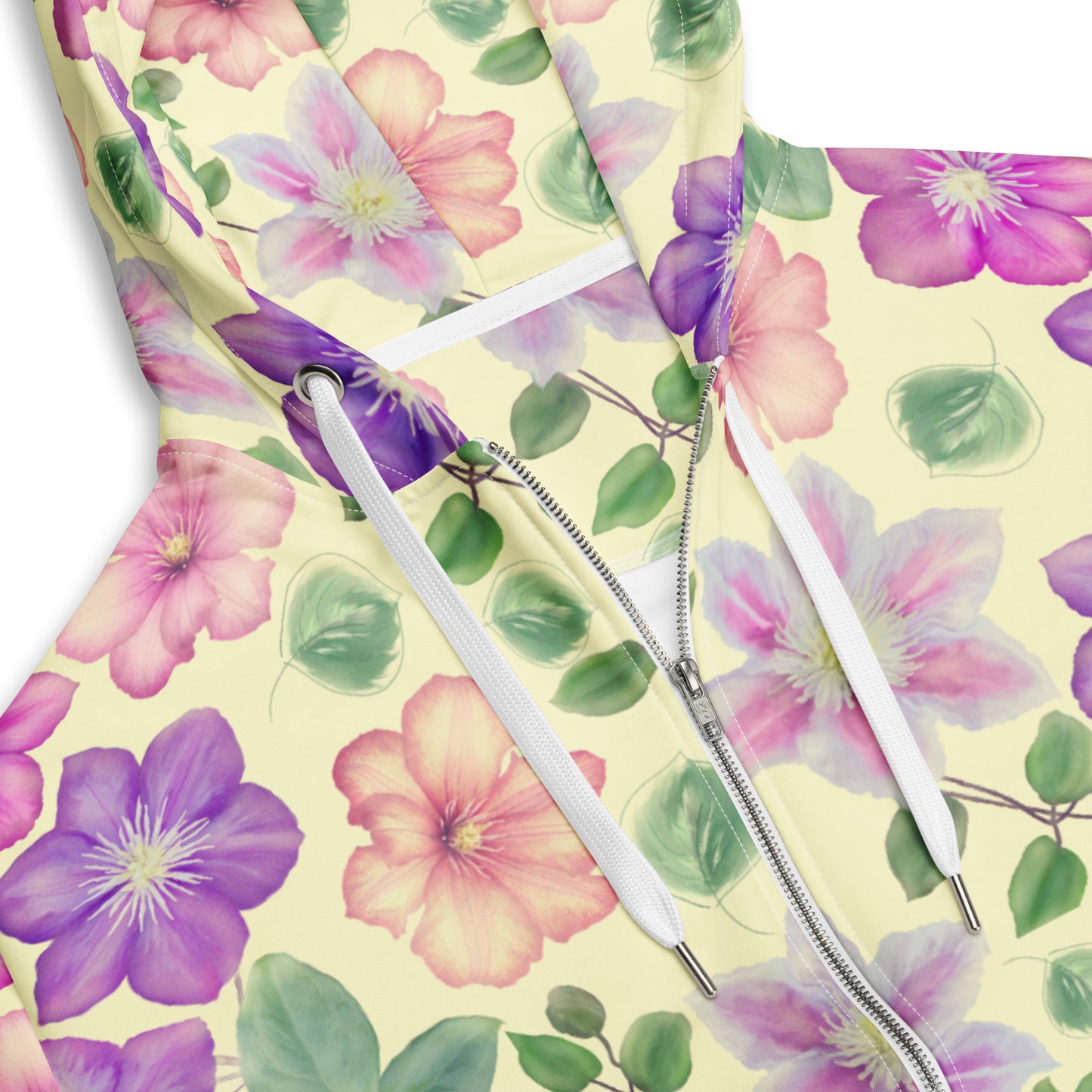 Floral - Premium Zip Hoodie