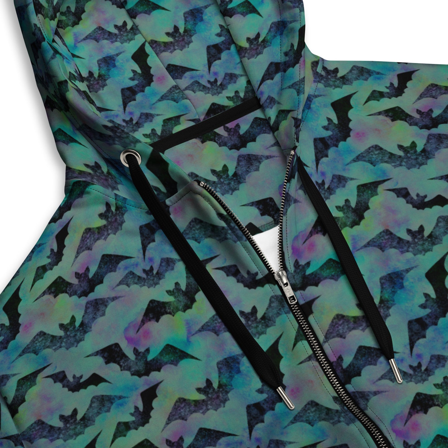 (Halloween) Bats - Premium Zip Hoodie