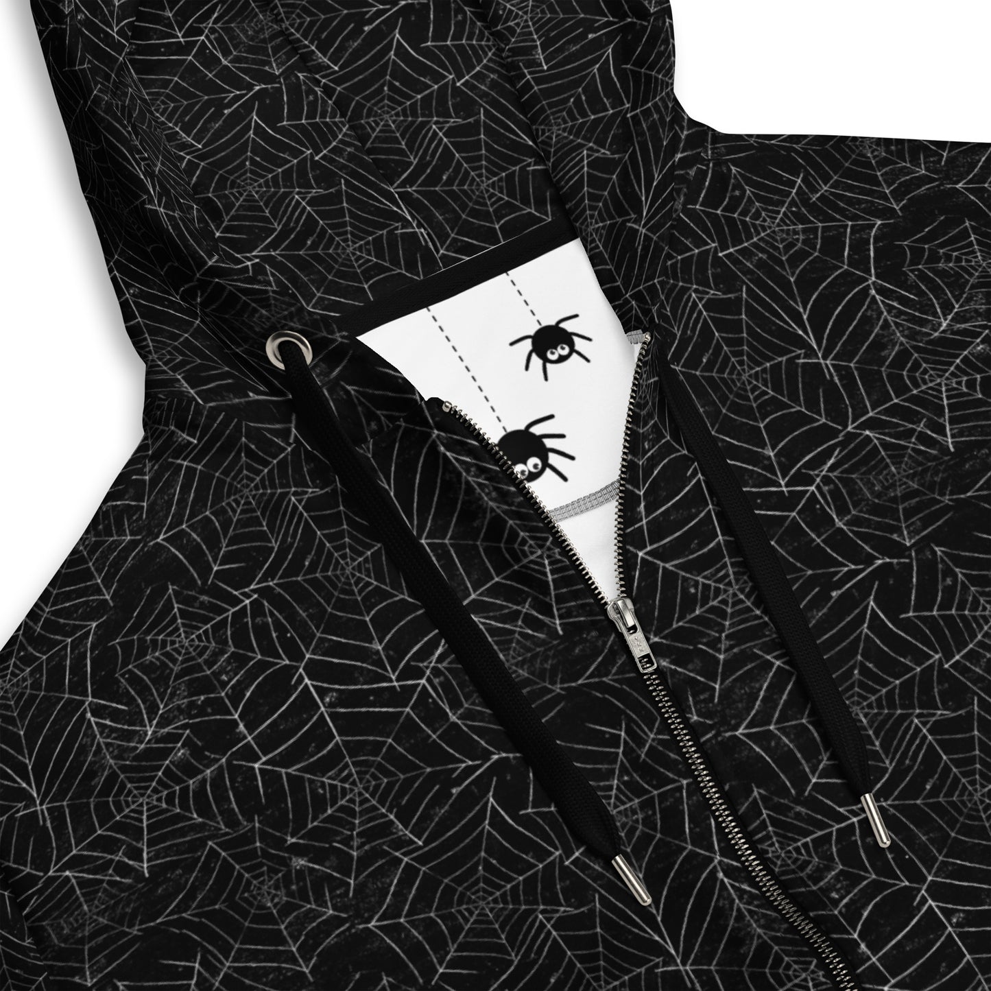 (Halloween) Spider Webs - Premium Zip Hoodie
