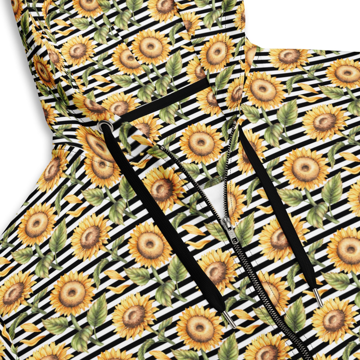 Sunflower Stripe - Premium Zip Hoodie