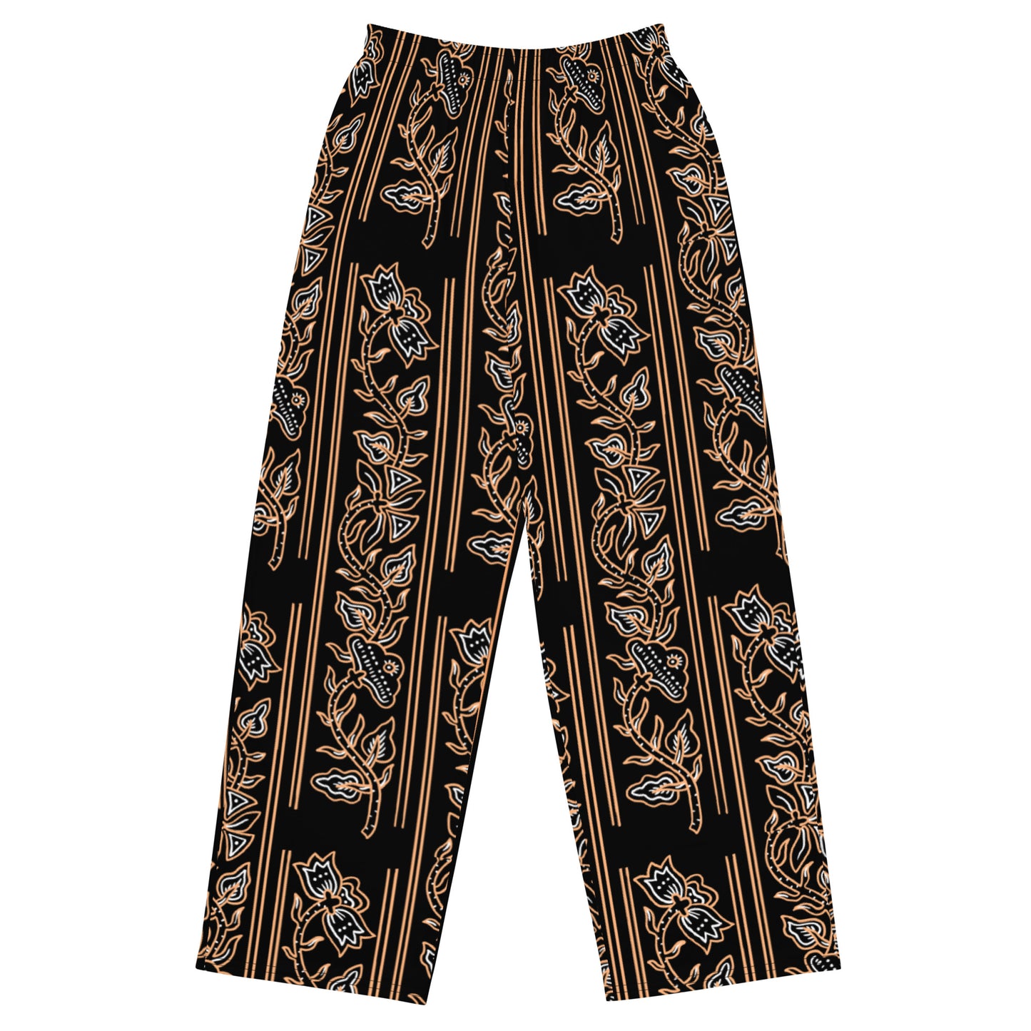 Floral (Batik)-  Premium Wide-leg Pants