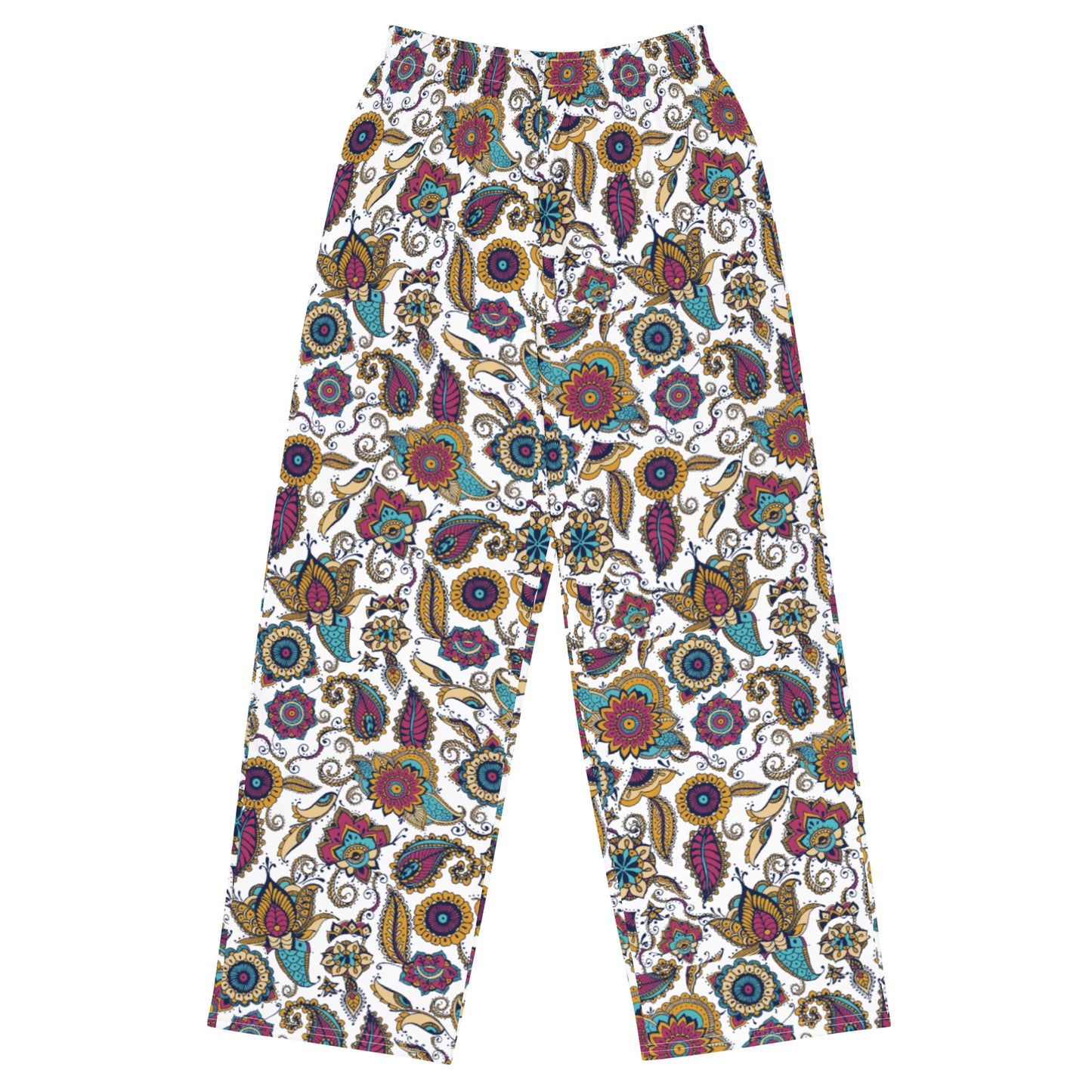 Paisley (Multicolor) - Premium Wide-leg Pants