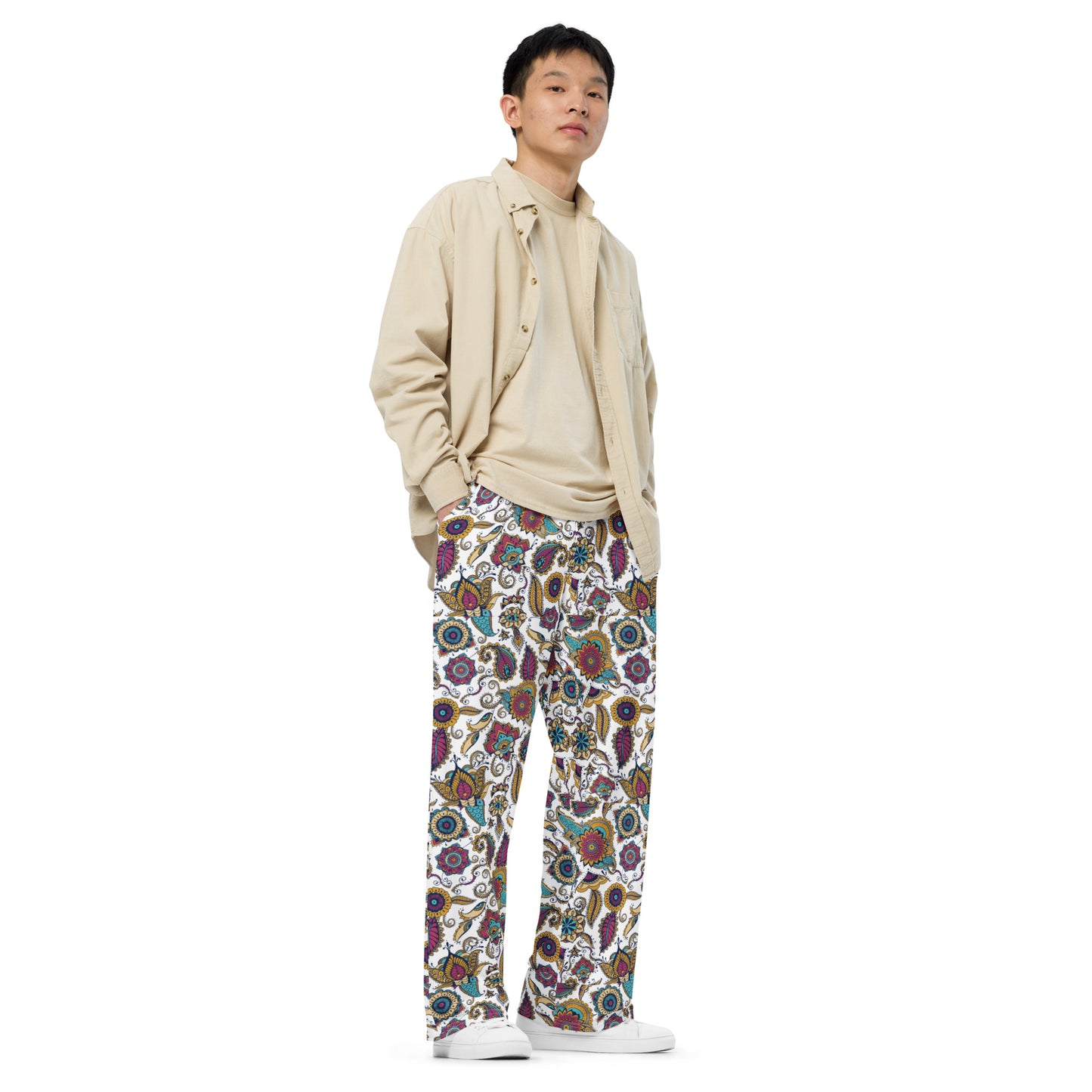 Paisley (Multicolor) - Premium Wide-leg Pants