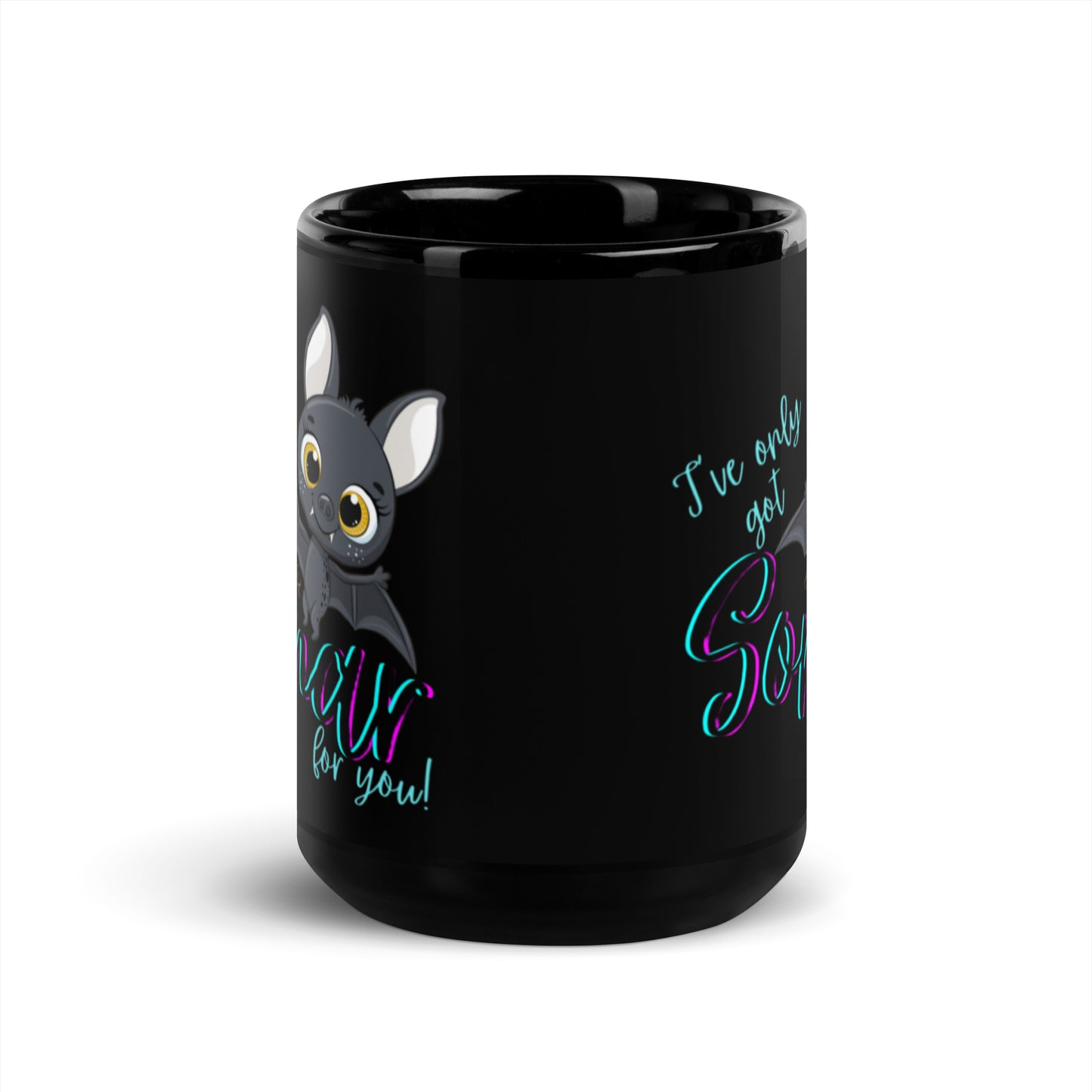 Bat Sonar - Black Glossy Mug