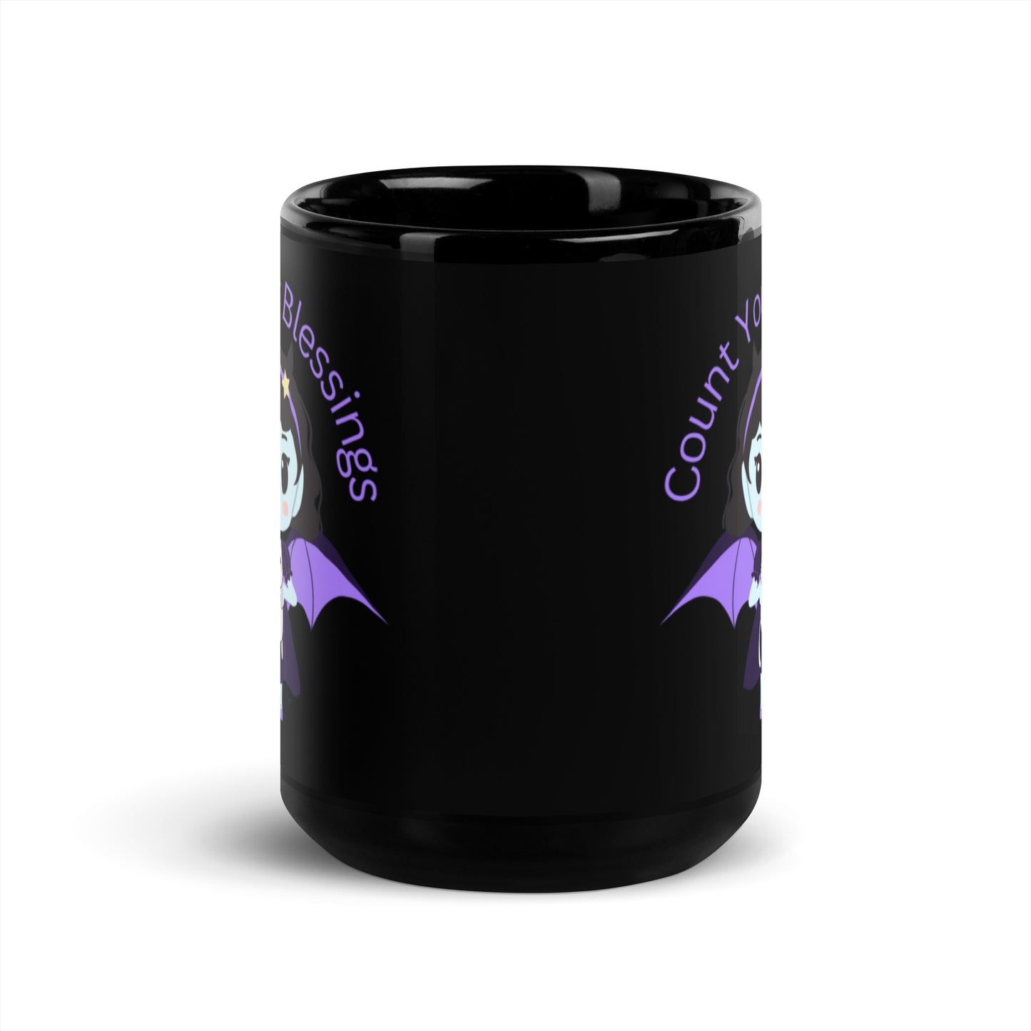 Count - Black Glossy Mug