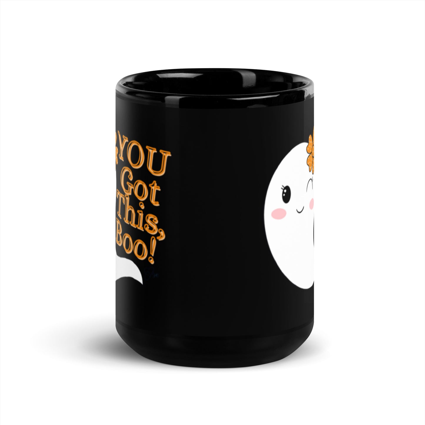 Boo - Black Glossy Mug