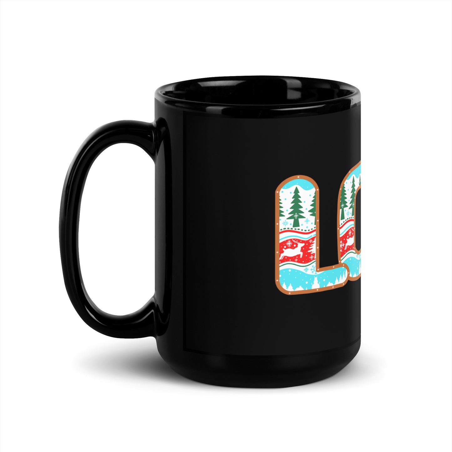 Love - Black Glossy Mug