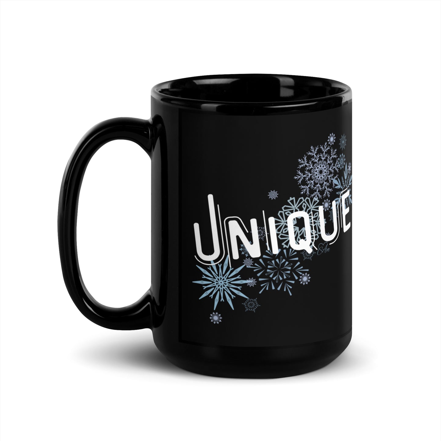 Unique - Black Glossy Mug