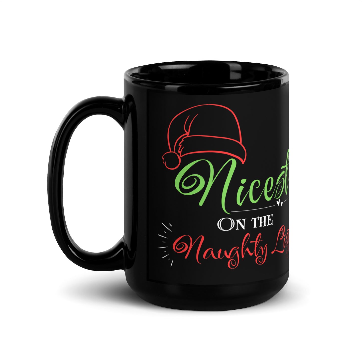 Nice - Black Glossy Mug