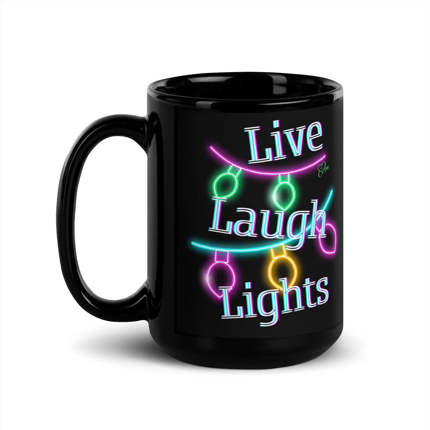 Lights - Black Glossy Mug
