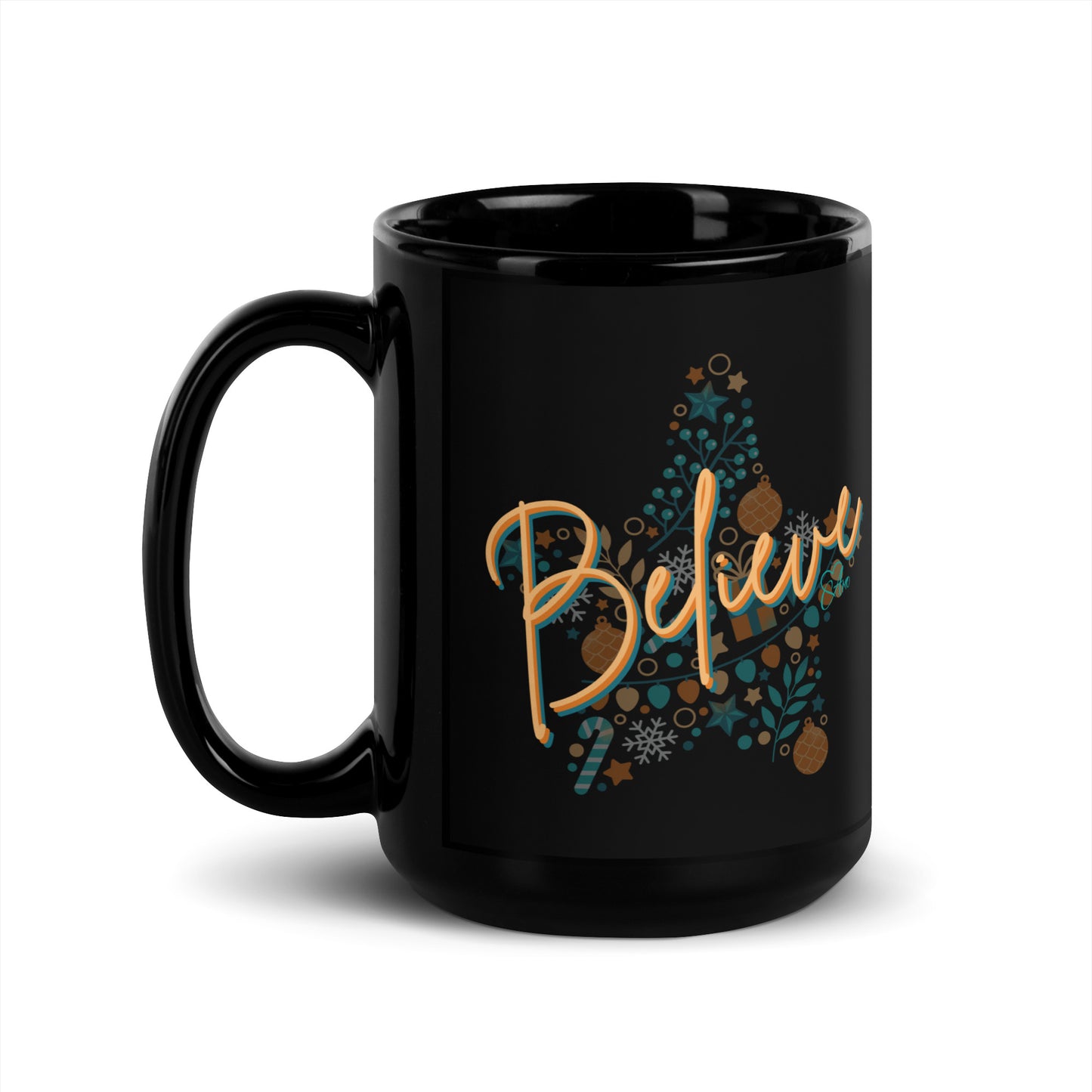 Believe - Black Glossy Mug
