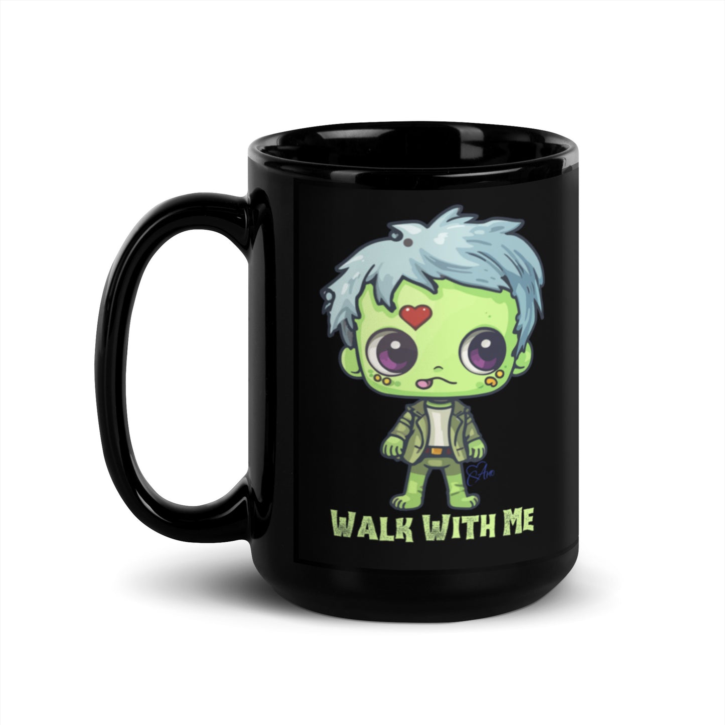 Zombie - Black Glossy Mug