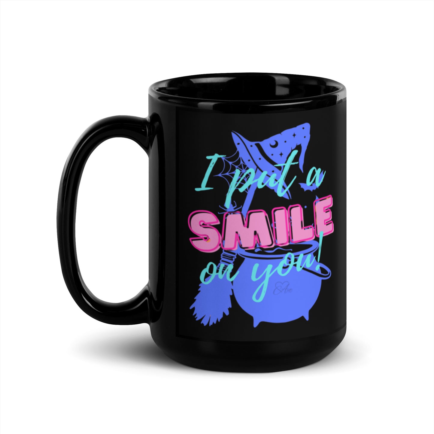 Smile - Black Glossy Mug