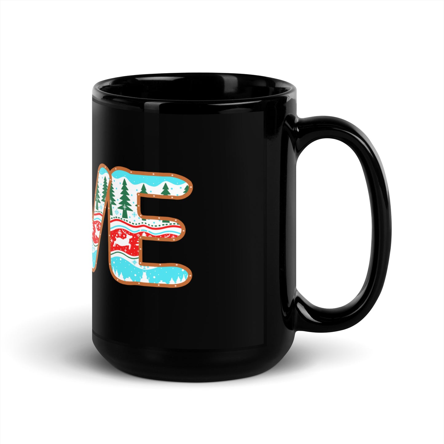 Love - Black Glossy Mug