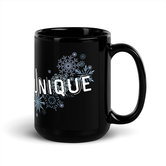 Unique - Black Glossy Mug