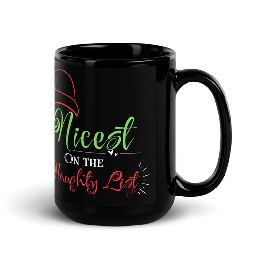Nice - Black Glossy Mug