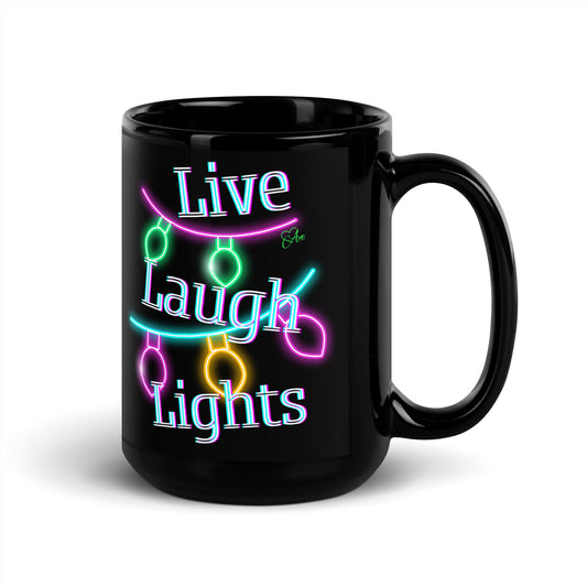 Lights - Black Glossy Mug
