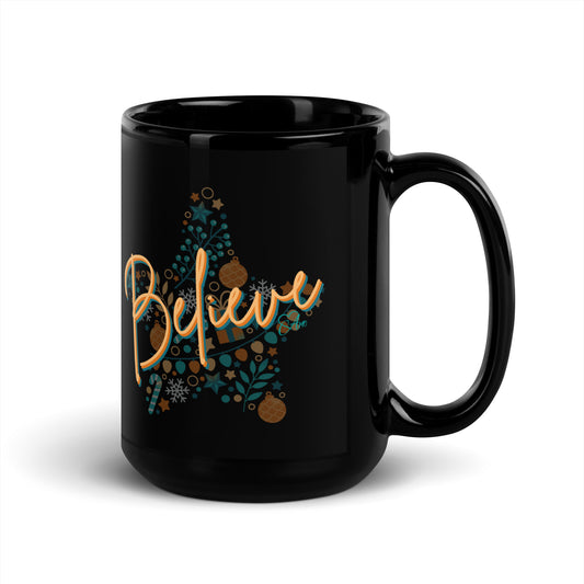 Believe - Black Glossy Mug