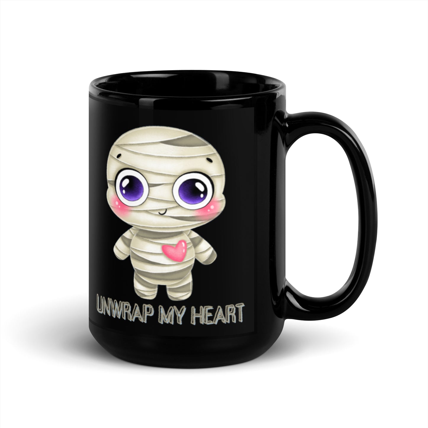 Mummy - Black Glossy Mug