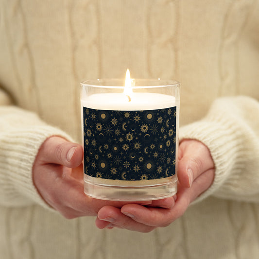 Cosmic (Dark Blue) - Glass Jar Soy Candle (unscented)