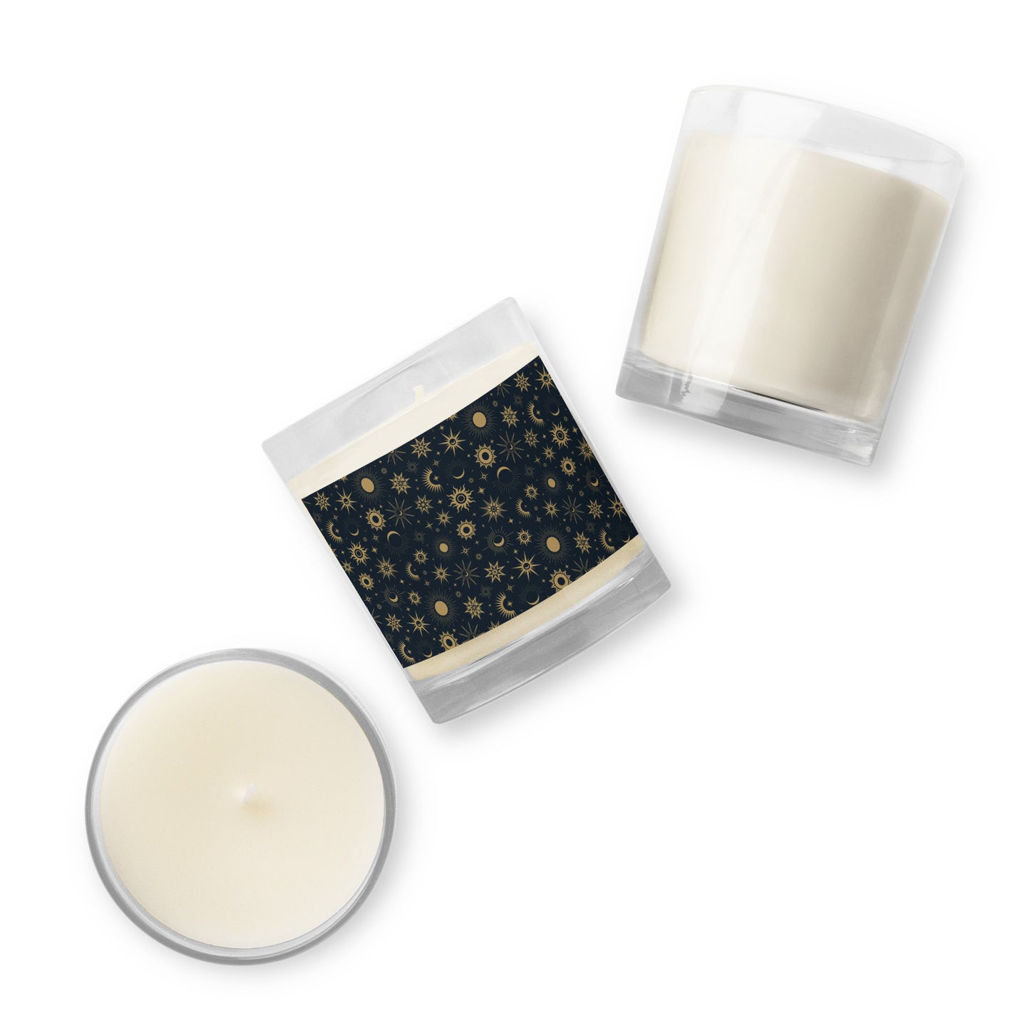 Cosmic (Dark Blue) - Glass Jar Soy Candle (unscented)