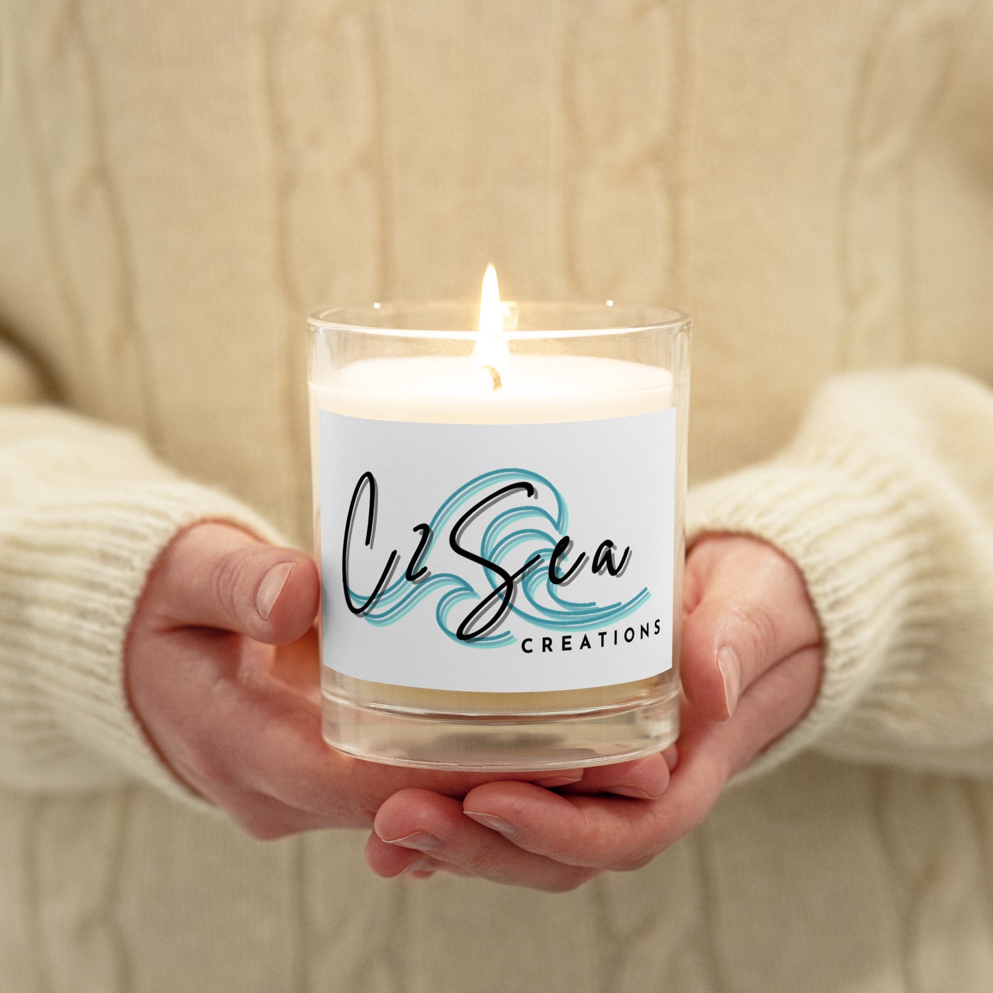 CUSTOM - C2Sea Glass Soy Wax Candle