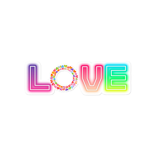 Rainbow Love - Kiss-cut Stickers