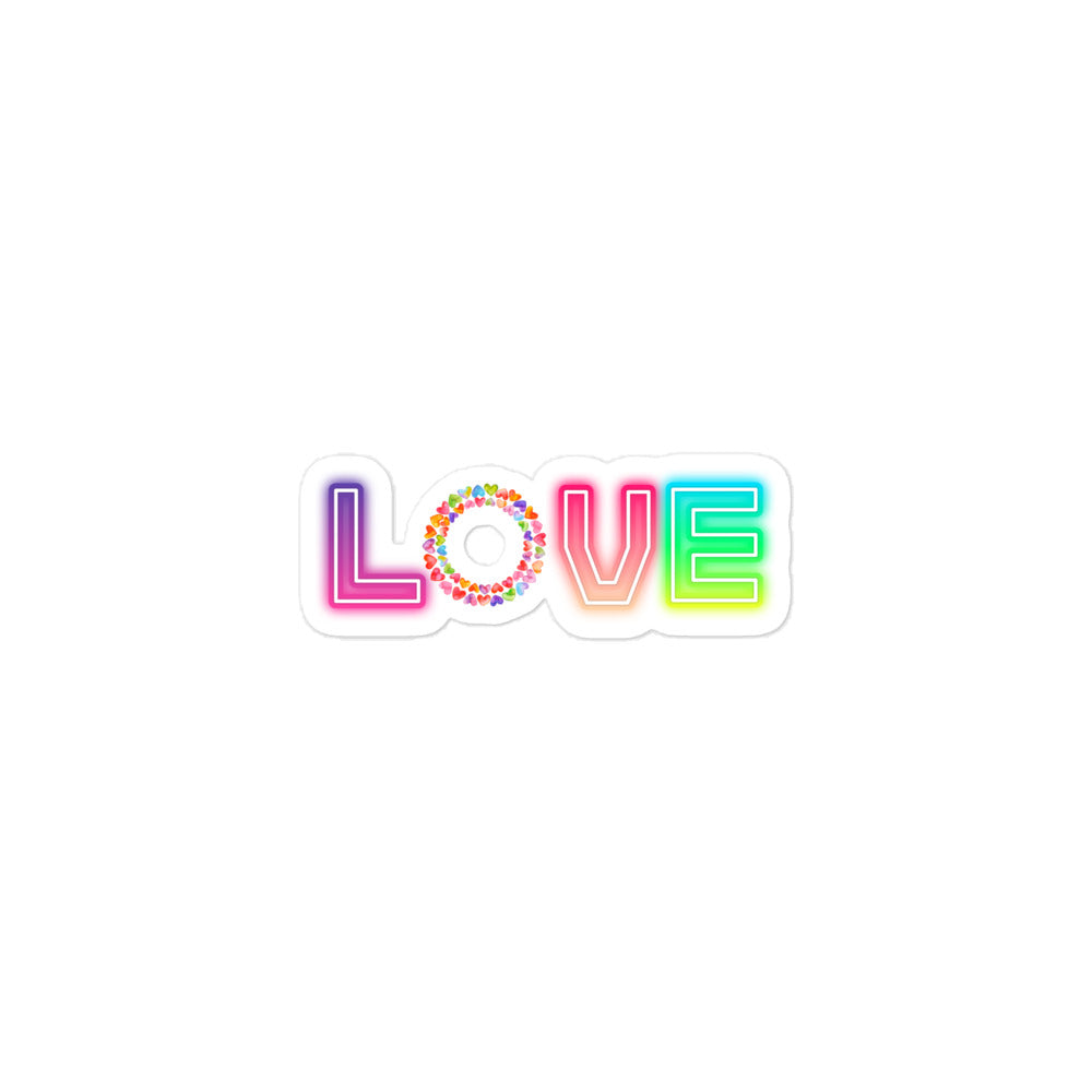 Rainbow Love - Kiss-cut Stickers